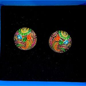 Heidi Daus Earrings, Very colorful, absolutely beautiful clip on earrings.